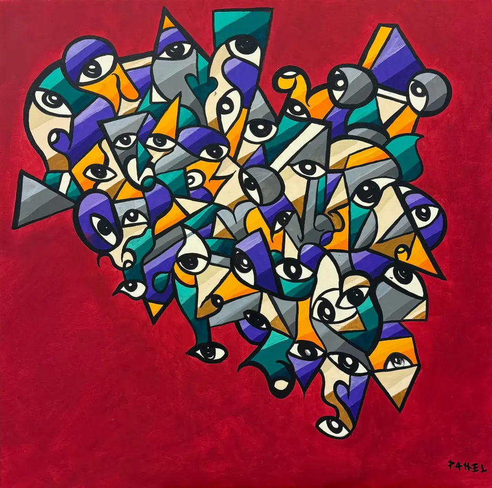 CANADISATION, acrylique sur toile, 2025, par P4NEL